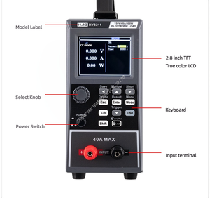 Haoyi HY8212 DC Electronic Load - <strong>Programmable</strong> Current Rise And Fall Rates - Product Image 5