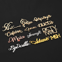 Étiquette métallique personnalisée en alliage de zinc pour vêtements, abayas, chemises, sacs, chapeaux, logo de marque, étiquette de marque personnalisée pour hijab