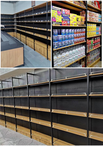 Biểu Tượng Tùy Chỉnh Siêu Thị Lưu Trữ Kệ Hiển Thị Pegboard Nhiệm Vụ Nặng Nề Hai Mặt Hiện Đại Kim Loại Hiển Thị Đứng Màu Đen Cửa Hàng Đồ Nội Thất - Product Image 4