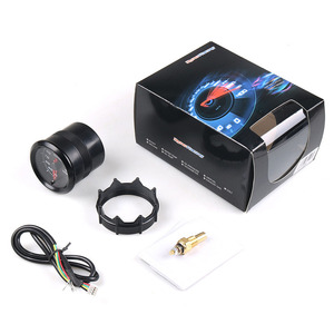 Jauge de température de l'eau de voiture de course 12V pour camions, moteur pas à pas haute vitesse 52 mm avec affichage haute vitesse de type pointeur coloré - Product Image 2