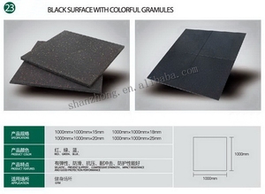 Dalles en <span class=keywords><strong>caoutchouc</strong></span> pour salle de sport, <span class=keywords><strong>tapis</strong></span> de sol en <span class=keywords><strong>caoutchouc</strong></span> pour fitness, personnalisation des couleurs - Product Image 3