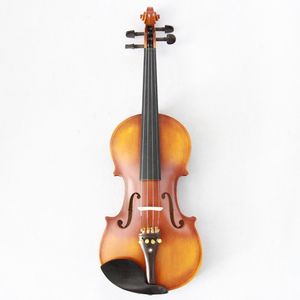 Couleur naturelle 4/4 pleine grandeur violon ébène raccord contreplaqué avant érable défilement instrument à cordes violon avec étui - Product Image 3