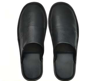 รองเท้าแตะหนังวัวแท้สำหรับผู้ชาย ระบายอากาศได้ดี พื้นนุ่มเรียบ รองเท้าใส่ในบ้าน รองเท้าแตะแบบแบน รองเท้าใส่ในบ้านและนอกบ้าน - Product Image 2