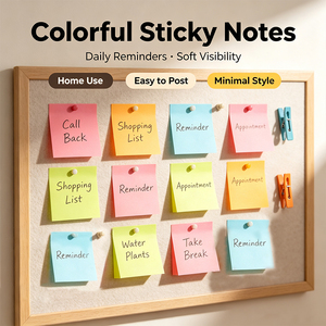 Blocs-notes autocollants carrés colorés SK, blocs-notes adhésifs faciles à déchirer - Product Image 5