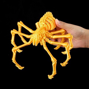 Modèle de jouet araignée squelette en plastique blanc, accessoire sur le thème des animaux pour enfants de 7 à 12 ans, unisexe, produit fini - Product Image 4