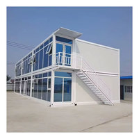 Maisons conteneurs pliables de luxe modulaires et détachables de 20 et 40 pieds à prix abordables pour camping et bureaux