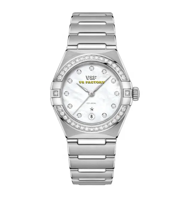 Tw Fabriek Super Kloon Witte Parelmoer Wijzerplaat Diamant Bezel 316l Roestvrij Staal 29 Mm Automatisch Mechanisch Horloge Voor Vrouwen