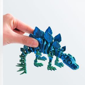Juguete de Simulación de Articulaciones de Dinosaurio Impreso en 3D, Tiranosaurio Rex, Pterodáctilo, Triceratops, <span class=keywords><strong>Estegosaurio</strong></span>, Dragón, para Mayores de 14 Años - Product Image 2