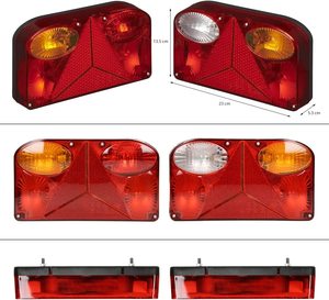 Nuevo Kit de Luces para <span class=keywords><strong>Remolque</strong></span> con Indicador de Freno ECE, Luz de Reversa, Reflector de Matrícula, Cable de 5m y Conector de 13 Pines para Remolques y Autocaravanas - Product Image 3