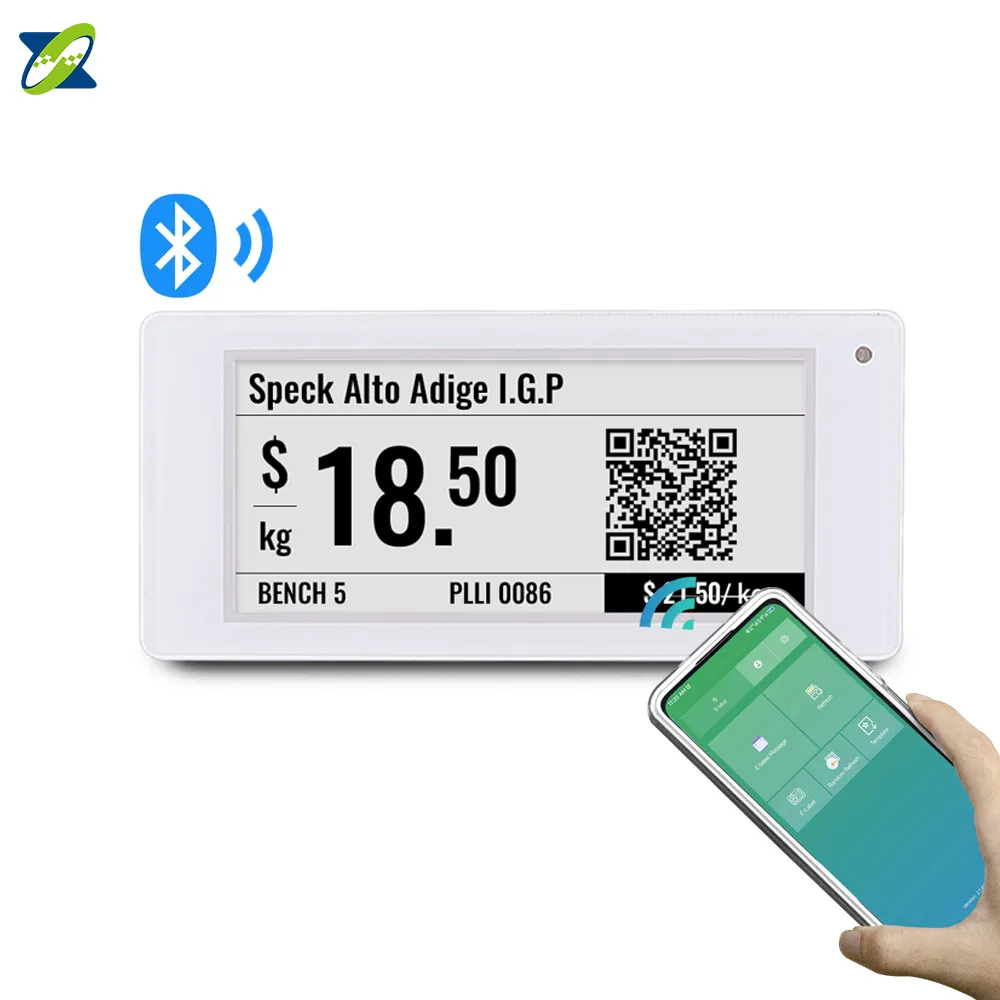 Senza carta E Ink Display cartellino del prezzo digitale Ble Esl Rfid Eink per etichetta elettronica per scaffale Tag