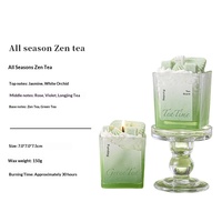Nouvelle Bougie Diffuseur d'Huiles Essentielles en Cire de Soja Écologique, Forme Tasse Romantique, Arôme Crémeux, Style Thé, Offre Spéciale Été