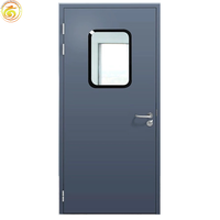 Porte coupe-feu haute performance en métal pour bâtiment commercial, hôtel, avec barre anti-panique