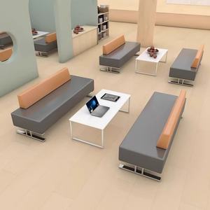 Muebles para Salón de Uñas y Peluquería, Sofá Elegante de Cuero Sintético para el Banco de Espera del Salón - Product Image 3