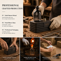 Diffuseur d'huiles essentielles nébulisant sans eau, silencieux, avec design LED, pour hôtel et maison, diffuseur d'arômes en bois