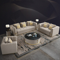 Style de canapé de luxe conçu bien vendu maison ménage moderne canapé sectionnel en tissu canapé ensemble meubles de salon