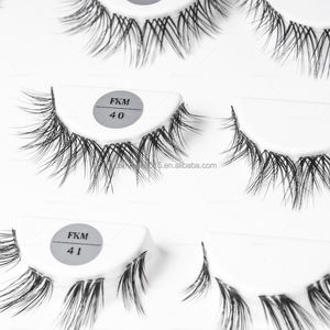 แถบขนตาแบบใส3คู่ทำมือขนตาแบบดูเป็นธรรมชาติขนตาดีไซน์ฟรีโลโก้ขายส่ง - Product Image 2