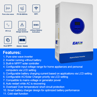 Convertisseur solaire hybride hors réseau EASUN ISolar SMT 12KW, prend en charge la fonction parallèle, fonctionne sans batterie avec WiFi