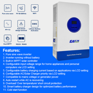 Inversor Solar Híbrido <span class=keywords><strong>EASUN</strong></span> ISolar SMT de 12KW, Funciona en Modo Paralelo sin Batería, con WiFi - Product Image 5