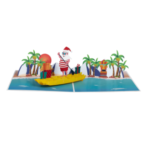 Tarjetas de felicitación navideñas 3D festivas Artesanía con diseños emergentes, manualidades de papel de vacaciones Precio barato - Product Image 4