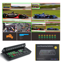 Commutateur vidéo sans couture pour diffusion, 4 canaux HDMI, commutateur de diffusion en direct, matrice de commutation, caméra, capture HD, mini mélangeur, diffusion TV, Vmix