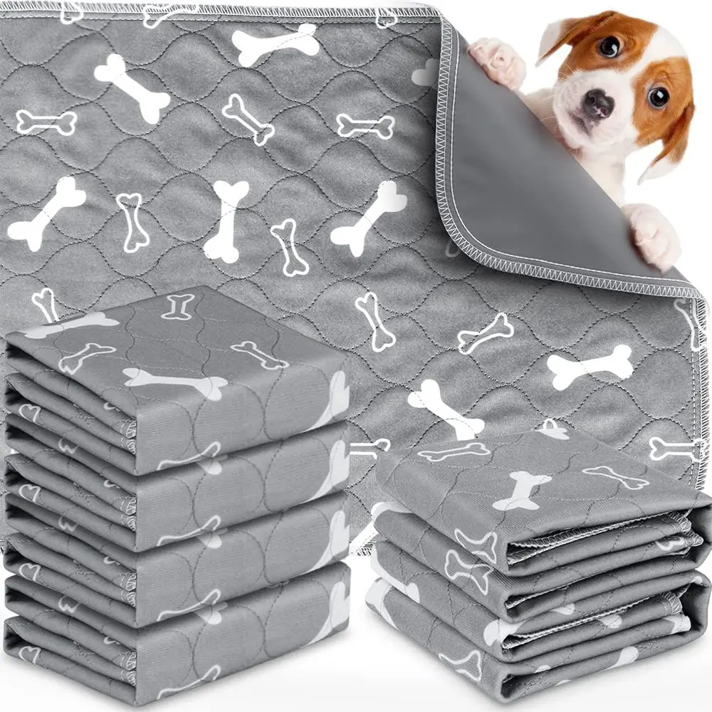 Alfombrilla de orina absorbente lavable de alto rango con diseño personalizado, almohadillas para pañales de orina para entrenamiento de cachorros, orinal reutilizable, almohadilla para orinar para perros y Mascotas