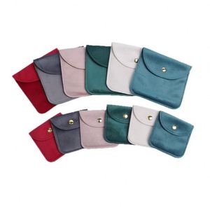 Sacs à boutonnière en velours de soie double face, recyclables et personnalisables, pour bijoux, montres, lunettes, pierres précieuses, colliers, bagues - Product Image 2