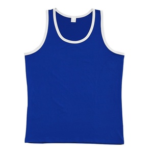 Versatile Color-Blocked Casual Men's Tank <b>Tops</b> 100% Cotton Quick Dry Breathable for <b>Layering</b> or Solo Warm Weather - Product Image 3