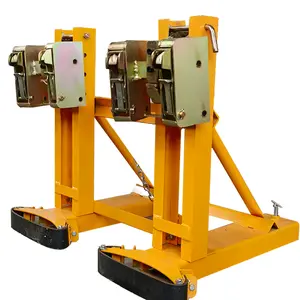 720kg Oil Drum Clamp handling equipment with Double-clipped Head Type oil drum lifting clamp Double Drum