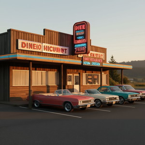 Camiseta de manga larga vintage del restaurante familiar Fratelli's 1985 Astoria Oregon - Product Image 3