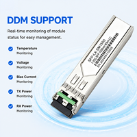 Industrial Available 1.25G SFP Fiber Module 80KM 1550nm Single Mode SMF Duplex LC DOM Monitoring Gigabit Optical Transceiver