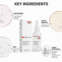 Sérum personnalisable à 10 % de Niacinamide et 1 % de Zinc PCA, 30 ml, haute concentration, pour éclaircir le teint, réduire les pores et traiter l'acné
