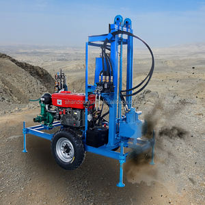 230m 디젤 엔진 동력 지질 탐사 드릴링 머신 유압 깊은 우물 드릴링 리그 코어 부품 - Product Image 3