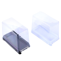 Récipient en plastique rectangulaire en stock prêt à expédier pour emballage de gâteau mousse pour emballage de chewing-gum sushi hamburger