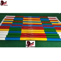 Fournisseur de poteaux d'obstacles équestres Longines Master FEI Standard, poteaux de saut d'obstacles, produits en aluminium/bois/HDPE