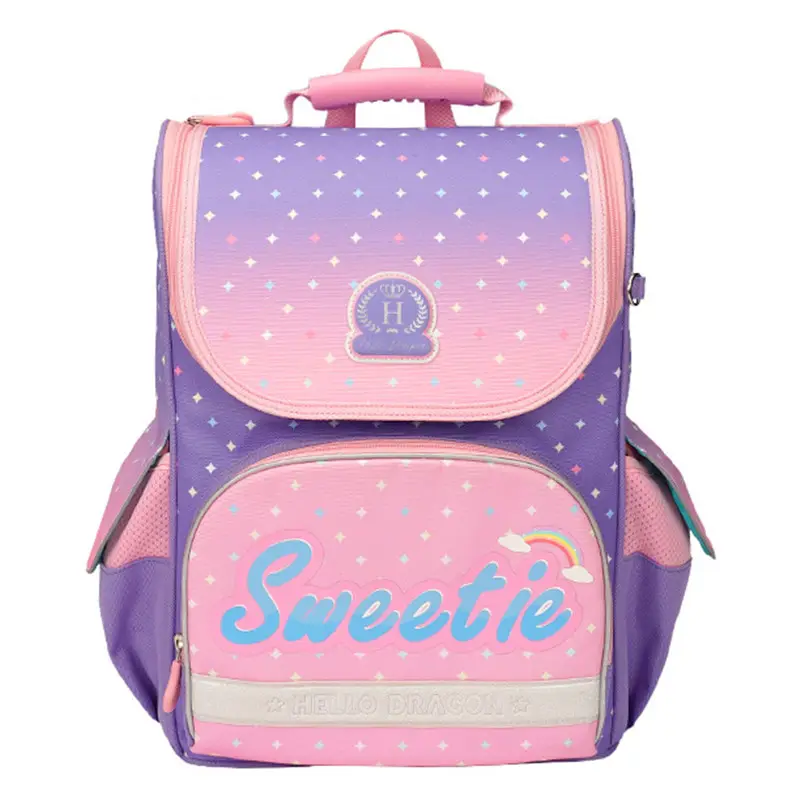 nylon laptop backpacks school bags daily life children bags Patent Anti-gravity Suspension Weight loss School Bag