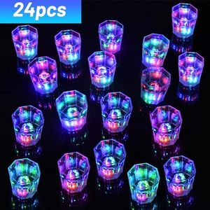 DAMAI Lot de verres à shot lumineux LED pour adultes, cadeaux de fête, accessoires de fête qui brillent dans le noir pour anniversaires et boîtes de nuit - Product Image 4