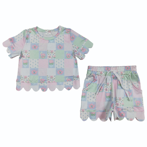 GSD4100 Vestido de yoga sin mangas hasta la rodilla para niña, con estampado de lazos de fútbol y rayas rosas, ideal para verano, venta al por mayor - Product Image 5