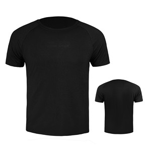 Camiseta Negra de Manga Raglán para Hombre Lara Star, Cuello Redondo, Corte Regular, Transpirable, Estampado Jersey, Estilo Casual - Product Image 5