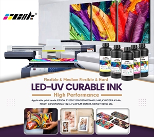 Hot Sell Kratz festigkeit Hohe Tinten helligkeit Hohe Rücken blackness LED UV-härtende Tinte Hart Geeignet für UV-Tinten strahl drucker