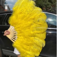 Éventails à main en plumes d'autruche Bar de danse du ventre Accessoires de mariage