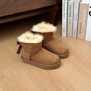 Wholesale New Outdoor Wool Sheepskin <b>Boots</b> Winter Warm Real <b>Fur</b> Snow <b>Boots</b> <b>for</b> <b>Women</b> - Product Image 5