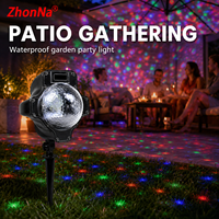 Projecteur LED étanche ZhonNa pour effet de neige, lumière laser de scène extérieure, lampe de jardin à neige mobile pour l'éclairage de scène de Noël