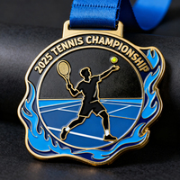 Médaille de championnat mondial d'arts martiaux personnalisée par le fabricant, avec réplique 3D en émail plaqué or, pour récompense de lutte.