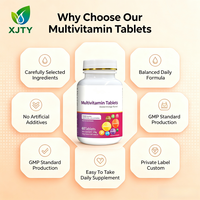 Comprimés multivitaminés naturels XJTY pour adultes, pour soutenir le système immunitaire et lutter contre la fatigue, complément alimentaire naturel pour la santé, pour femmes et hommes