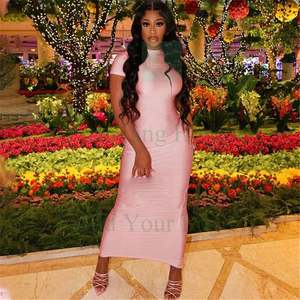 <span class=keywords><strong>Robe</strong></span> longue sexy Offre Spéciale Ins camisole col en V profond <span class=keywords><strong>robe</strong></span> décontractée pour femmes coupe ajustée <span class=keywords><strong>grossiste</strong></span> de vêtements bon marché - Product Image 4