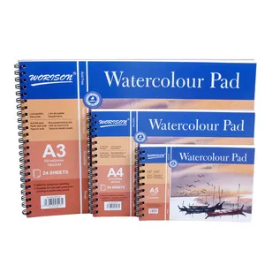 24 Sheets A5 Watercolor 180 GSM Watercolour Paper Watercolor Paper Pad