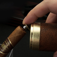 Honnête forte flamme bleue butane gaz allume-cigare coupe-vent briquet de table