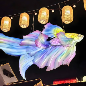 Decoración de farol de seda al aire libre hecha a mano de Año Nuevo chino tradicional para celebraciones de <span class=keywords><strong>Chinatown</strong></span> - Product Image 2
