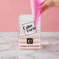 Moule à gâteau carré en plastique pour crème et chocolat, facile à démouler, outil de pâtisserie 3D pour débutants