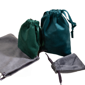 Bolsa <span class=keywords><strong>de</strong></span> Almacenamiento <span class=keywords><strong>de</strong></span> Terciopelo con Cordón para Joyas, Adornos, Pulseras <span class=keywords><strong>de</strong></span> Jade y Otras Joyas, Precio <span class=keywords><strong>de</strong></span> Fábrica - Product Image 2